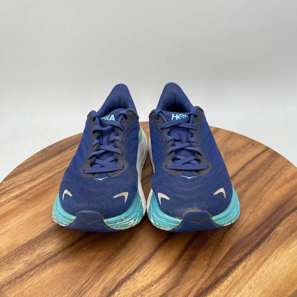 Hoka One One Arahi 6 Shoes Womens Size 8.5 B Blue Running Comfort Walking Gym